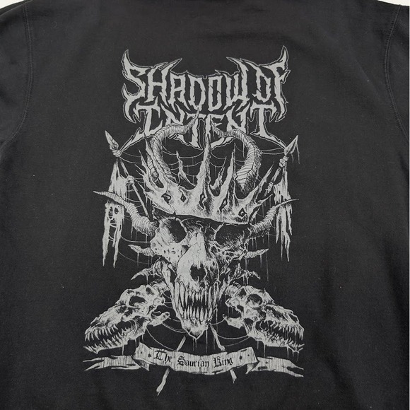 Shadow of Intent Saurian King Hoodie Black XL Band Merch Metal Deathcore Rock - Picture 7 of 8